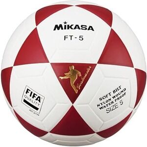 MIKASA FT-5 FIFA Ball, Adult Unisex, White/Red‎ (Multicolor)